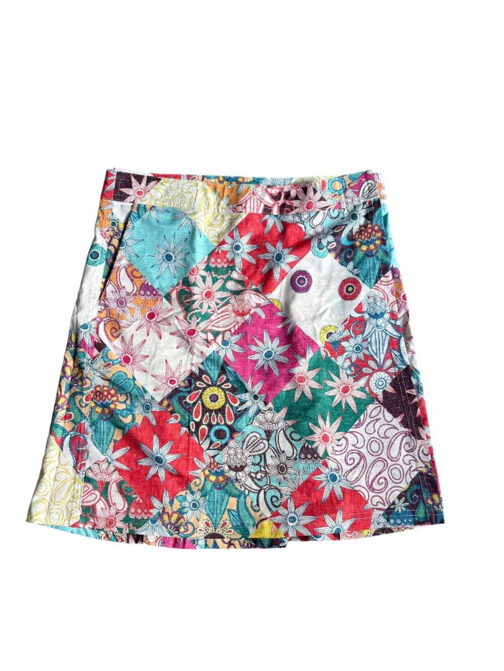 RipSkirt Floral Hawaiian Casual Patchwork Adjustable Size Small